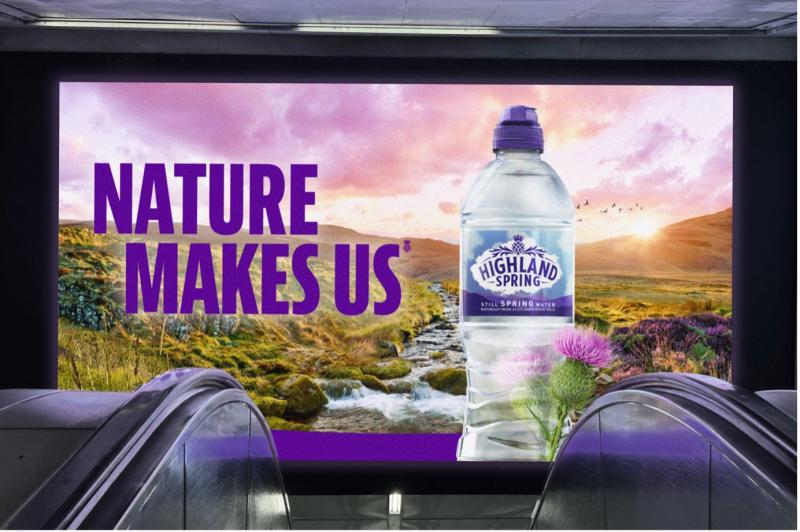 Highland Spring declares that 'Nature Makes Us' with compelling new OOH campaign