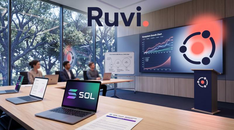 Solana (SOL) DEX Volume Share Falls to 22.6% From 30.4%, Yet Ruvi (RUVI) Adds 20+ AI Models at $0.020