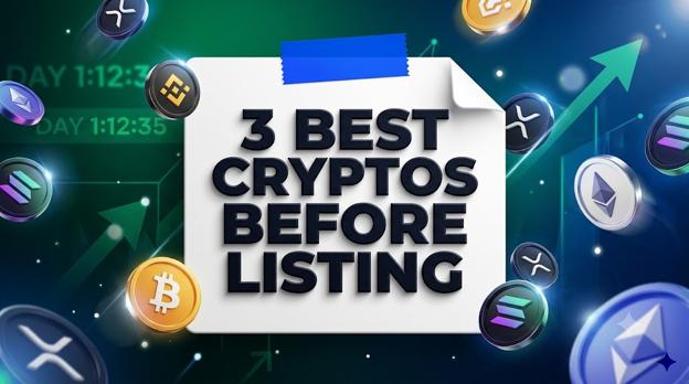 Best Cryptos Before Listing: 3 Early-Entry Coins to Watch as Exchange FOMO Builds
