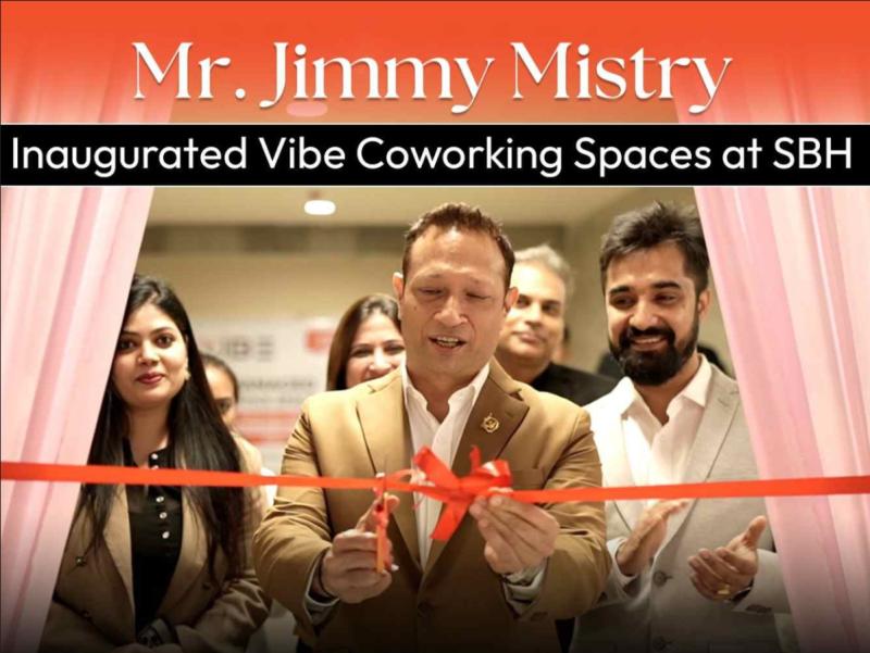 Design Futurist Jimmy Mistry Inaugurates Vibe Coworking Spaces' New Workspace at Solitaire Business Hub, Balewadi High Street, Pun