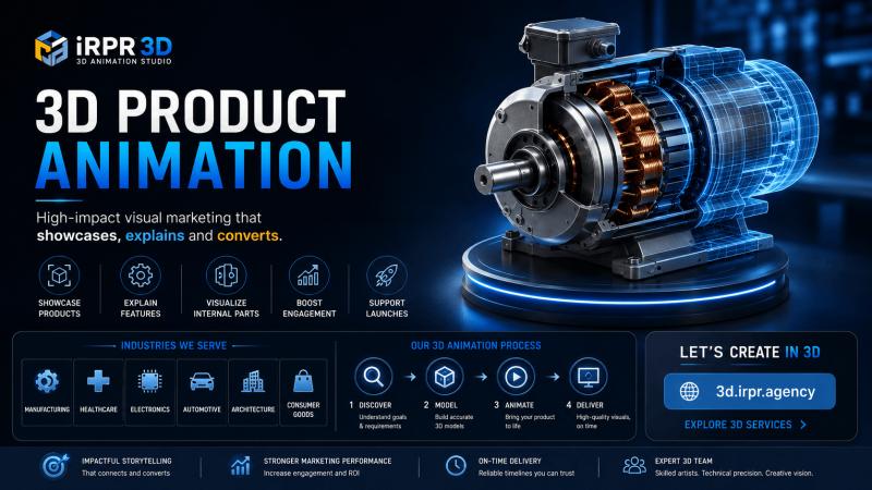 Bring products to life with 3D animation that showcases, explains, and converts across industries and marketing campaigns.