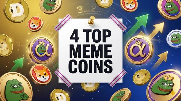 4 Top Meme Coins Now: AlphaPepe Leads the New-Meme Watchlist as DOGE and SHIB Lose Momentum