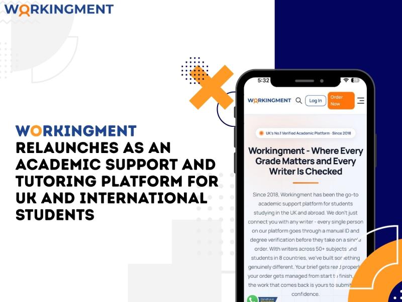 Workingment relaunches as an academic support and tutoring platform.