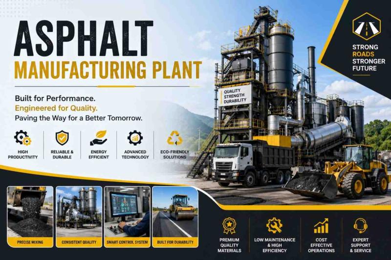 Asphalt Manufacturing Plant Project Report (DPR): Setup Cost,