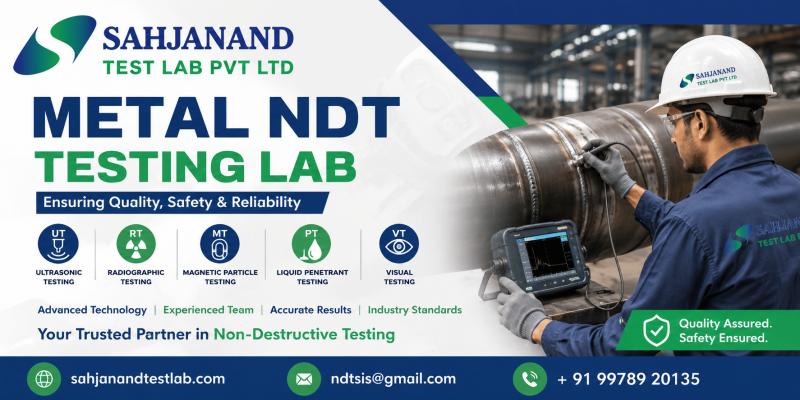 How Metal NDT Testing Labs in Ahmedabad Support Manufacturing and Engineering Excellence