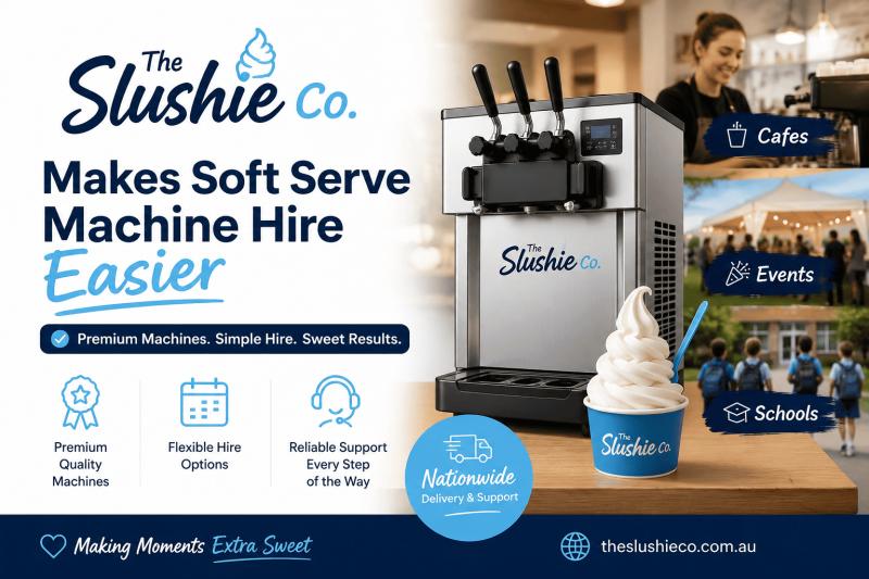 The Slushie Co. Makes Soft Serve Machine Hire Easier for Cafes,