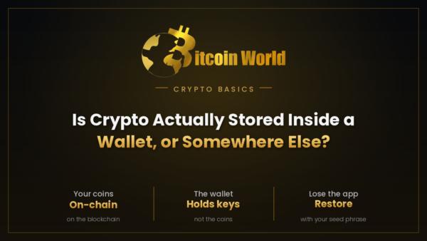 Is Crypto Actually Stored "Inside" a Wallet, or Somewhere Else?