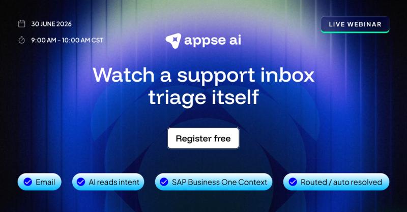 appse ai webinar: AI tools for IT support ticket triage, powered
