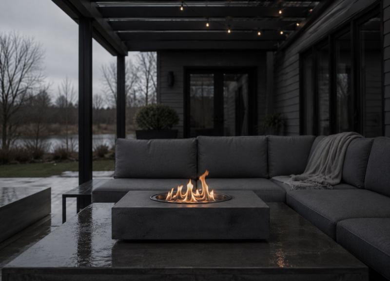 tabletop firepit fire image
