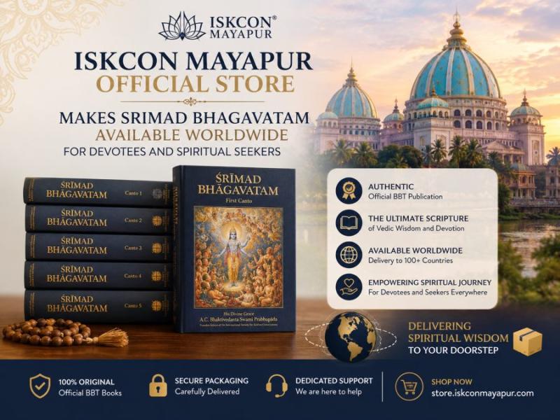ISKCON Mayapur Official Store Makes Srimad Bhagavatam