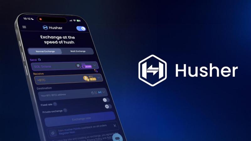 Husher Launches Instant Crypto Swap Platform With 2-Second