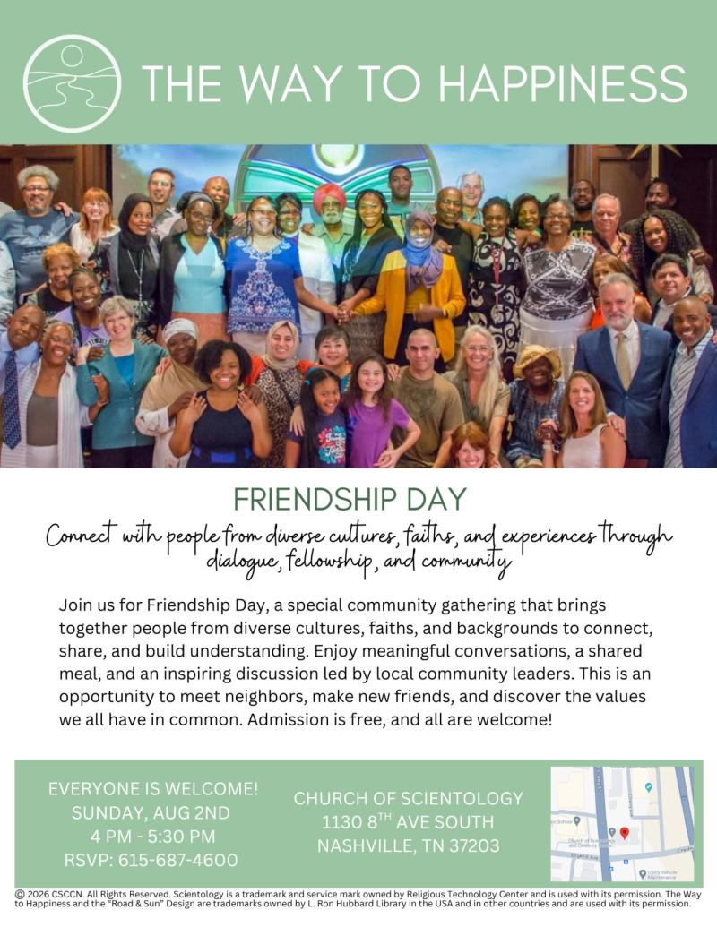 Church of Scientology Nashville to Host 12th Annual Friendship