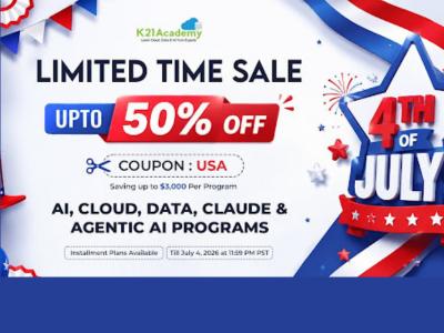 K21 Academy Launches Independence Day Flash Sale: Up to 50% Off