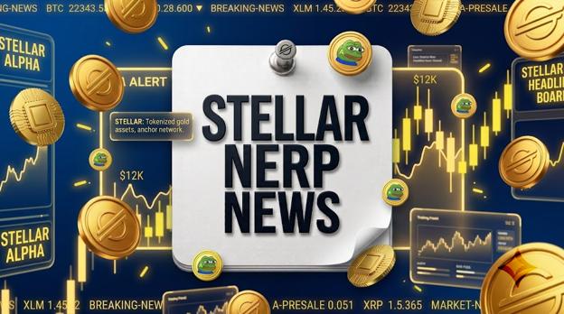 Stellar (XLM) Tokenized Gold Push Heats Up While AlphaPepe