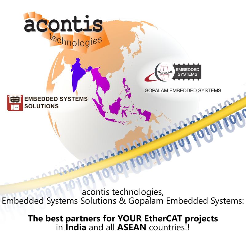 acontis technologies expands distribution network in India and all ASEAN states