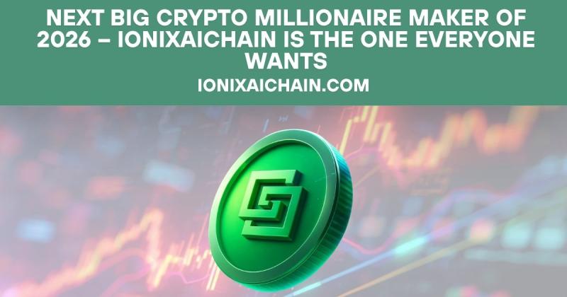Next Big Crypto Millionaire Maker of 2026 - IonixAIChain Is