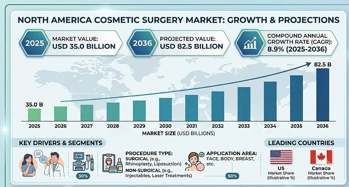 North America Cosmetic Surgery Market