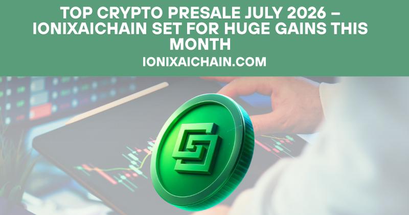Top Crypto Presale July 2026 - IonixAIChain Set for Huge Gains