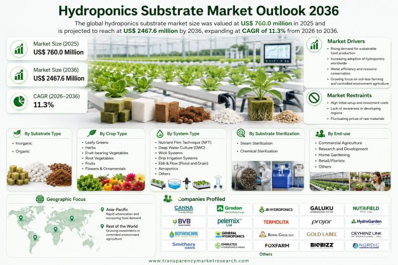 Hydroponics Substrate Market