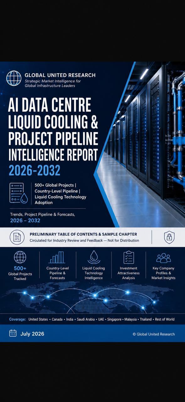 AI Data Center Liquid Cooling Market & Project Pipeline Intelligence Report 2026- 2032