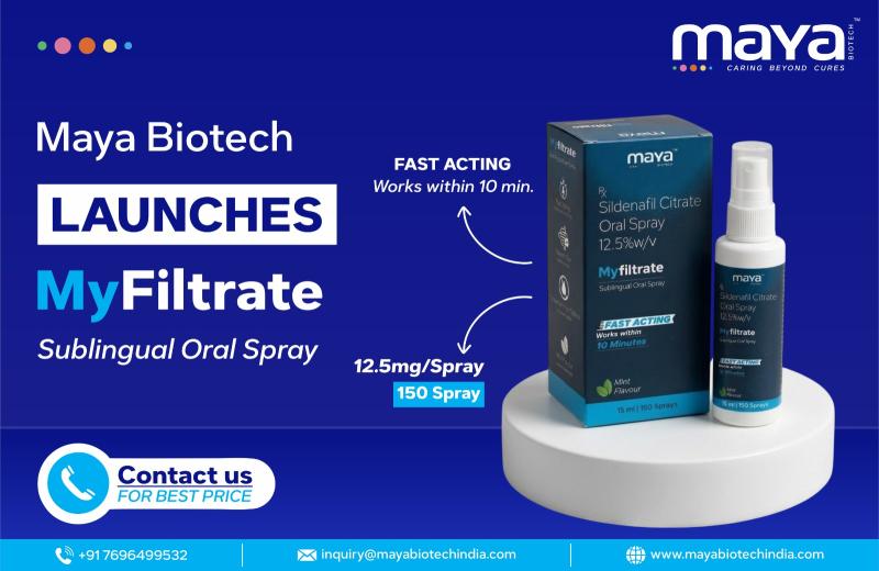 Maya Biotech Launches My Filtrate Sublingual Oral Spray in India