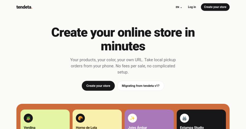 Tendeta's homepage