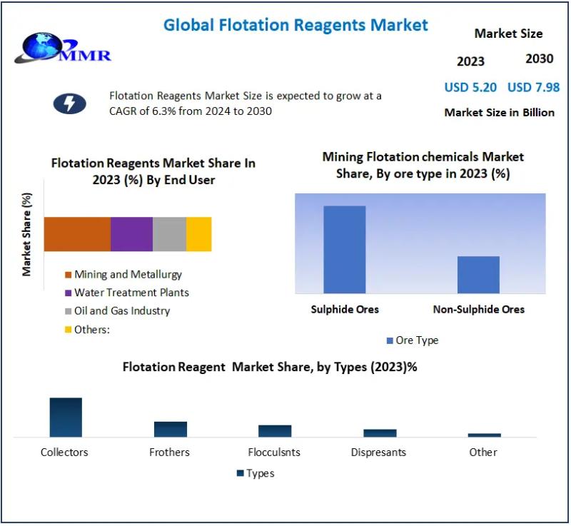 Flotation Reagents Market to Reach USD 7.98 Billion by 2030, Driven by 6.3% CAGR Growth