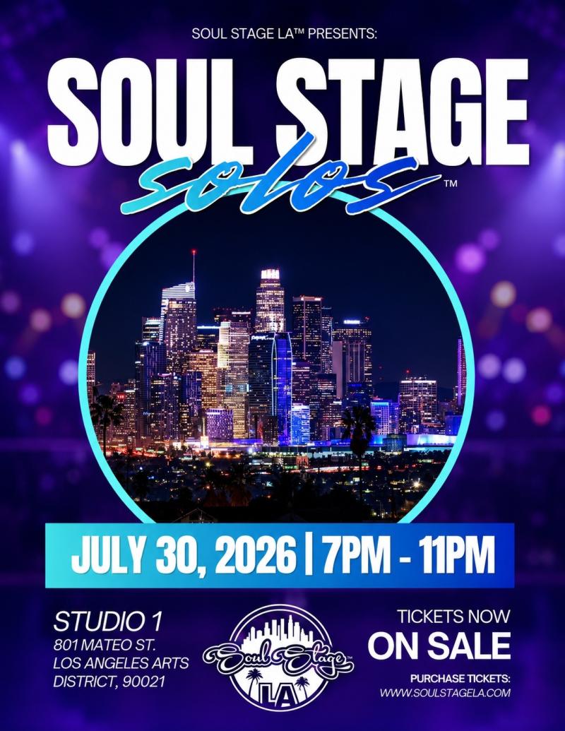 Soul Stage Solos brings emerging R&B and Neo Soul artists to Los Angeles for an intimate live music experience.