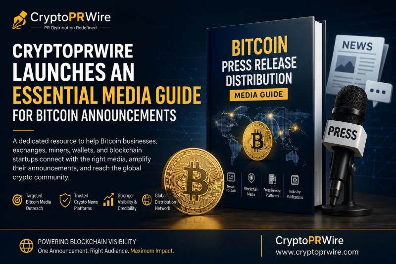 CryptoPRWire Launches an Essential Media Guide for Bitcoin