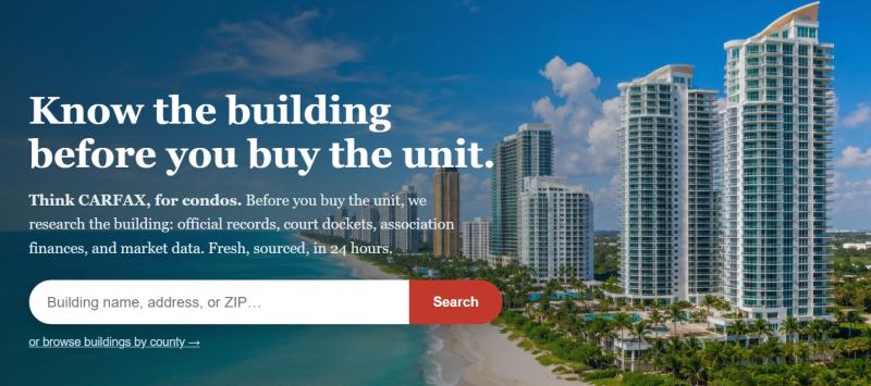 CleanCondo - a building-intelligence report for condo buyers
