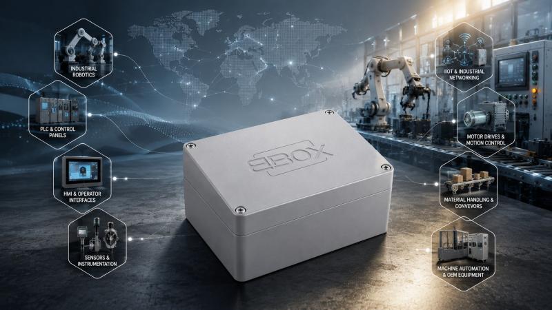 BBOX Enclosures will showcase its range of precision aluminium enclosure solutions for industrial automation and OEM applications