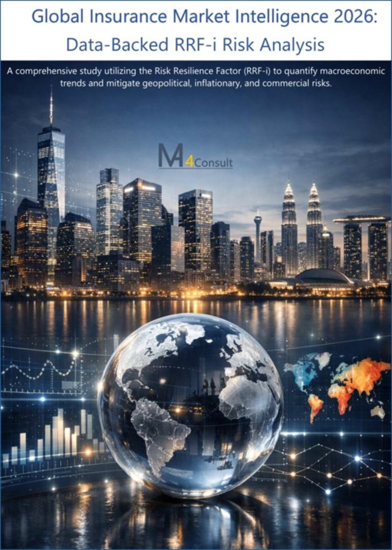 2026 Global Insurance Market Intelligence Report by MA-4Consult featuring the Risk Resilience Factor for Insurance RRF-i framework