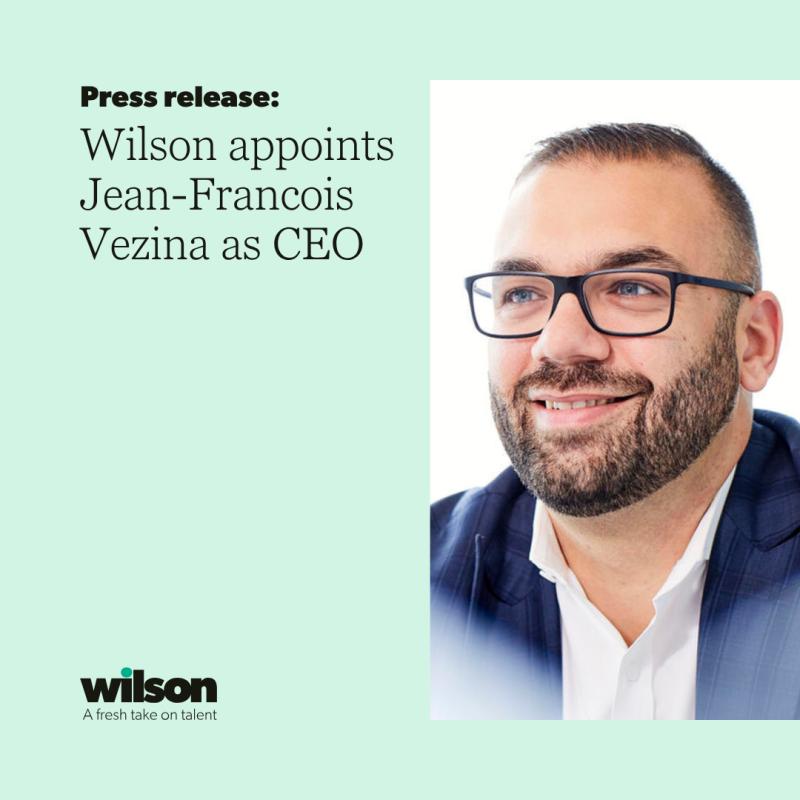 Wilson appoints Jean-Francois Vezina as Chief Executive Officer