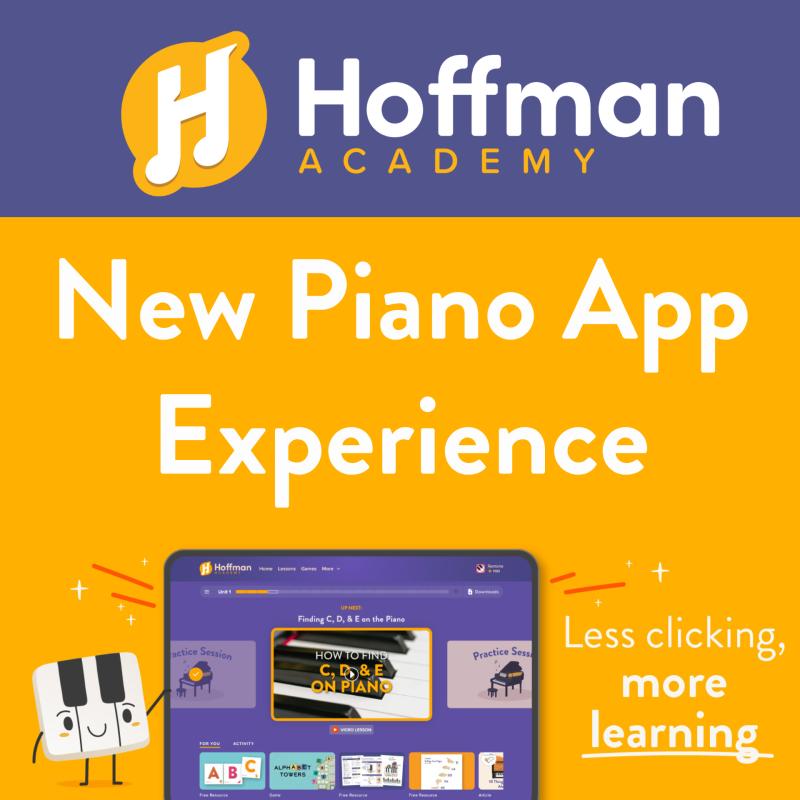 Hoffman Academy Piano App Introduces Enhanced Student Homescreen for Streamlined Learning Experience