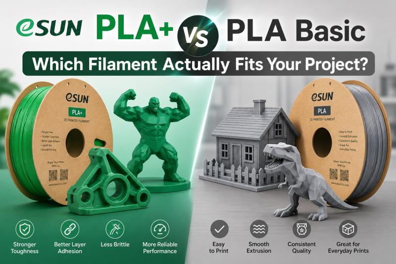 eSUN PLA+ vs PLA Basic: Which Filament Actually Fits Your