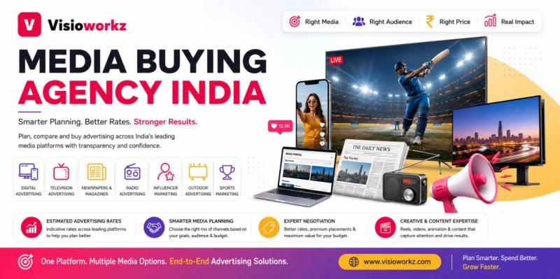 Visioworkz delivers smarter media planning, better ad rates and integrated campaigns across India, for measurable business growth.