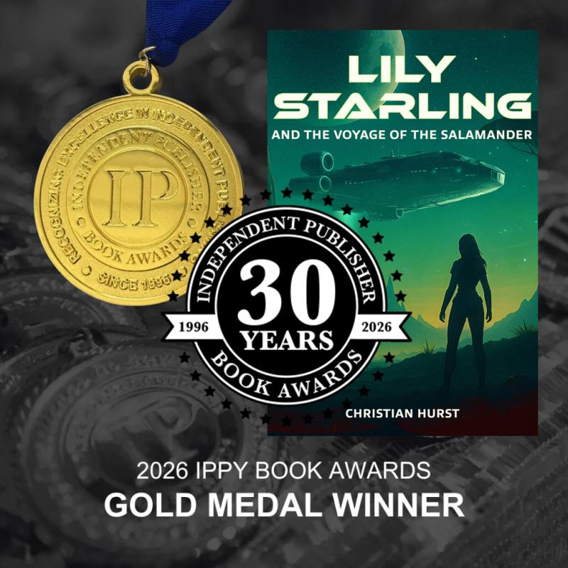 Christian Hurst Wins IPPY Gold Medal for Lily Starling and the Voyage of the Salamander