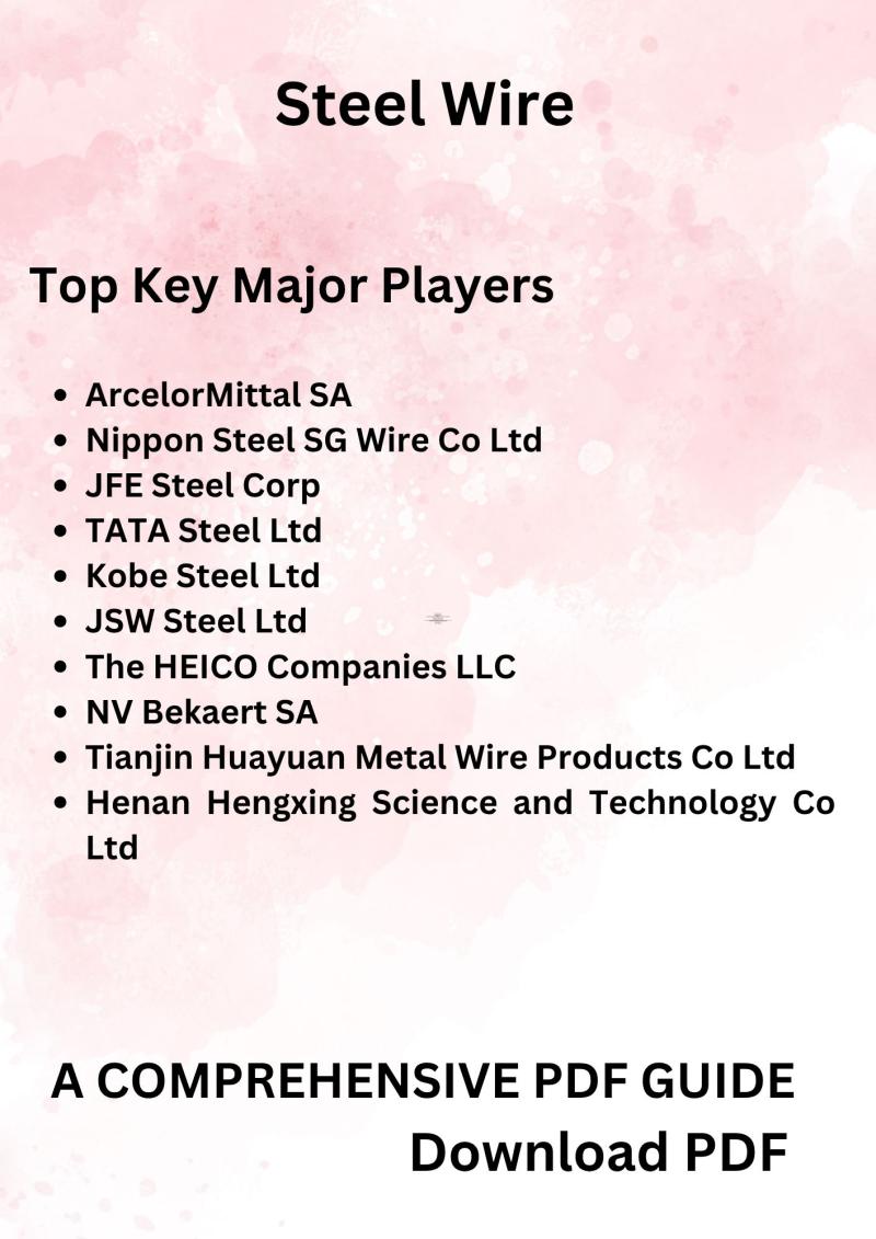 Steel Wire - Obtain PDF Sample Copy