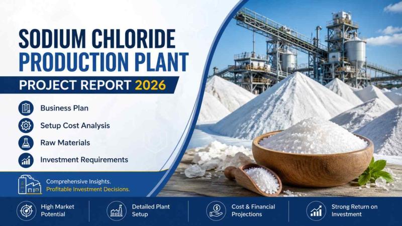 Sodium Chloride Production Plant Project Report 2026: Business