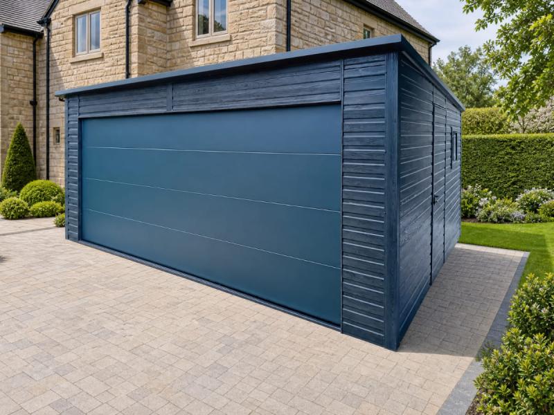 VeltHaven Steel Garage