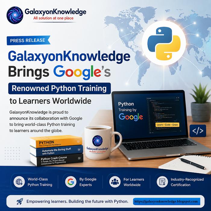 GalaxyonKnowledge Brings Google's Renowned Python Training