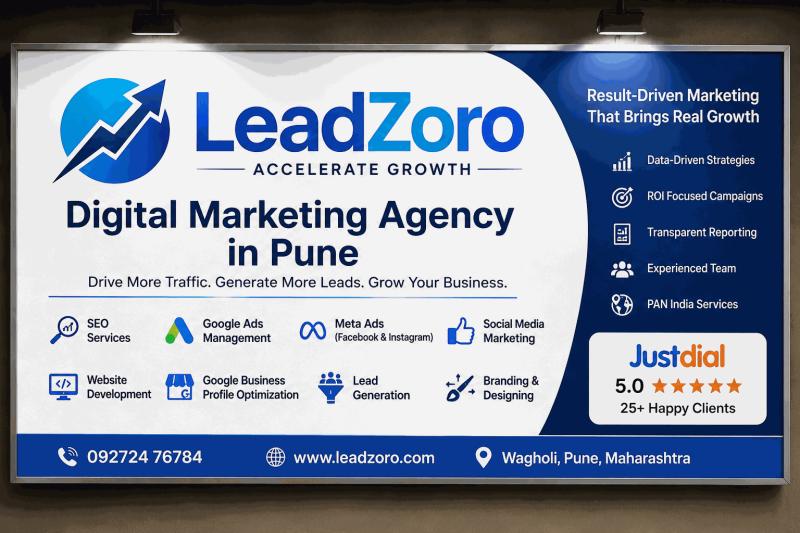 Leadzoro Digital Marketing Agency in Wagholi, Pune - SEO, Google Ads, Meta Ads & Website Development
