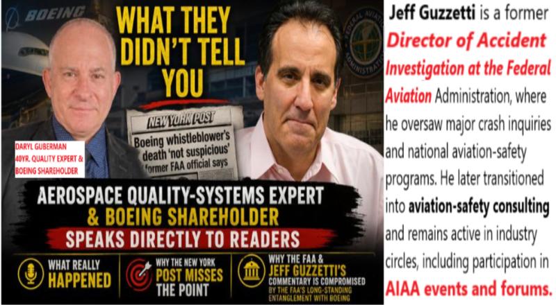 Daryl Guberman Blasts The New York Post And Ex FAA Crash Chief Jeff Guzzetti, Exposing The Omissions They Hoped You'd Never See.