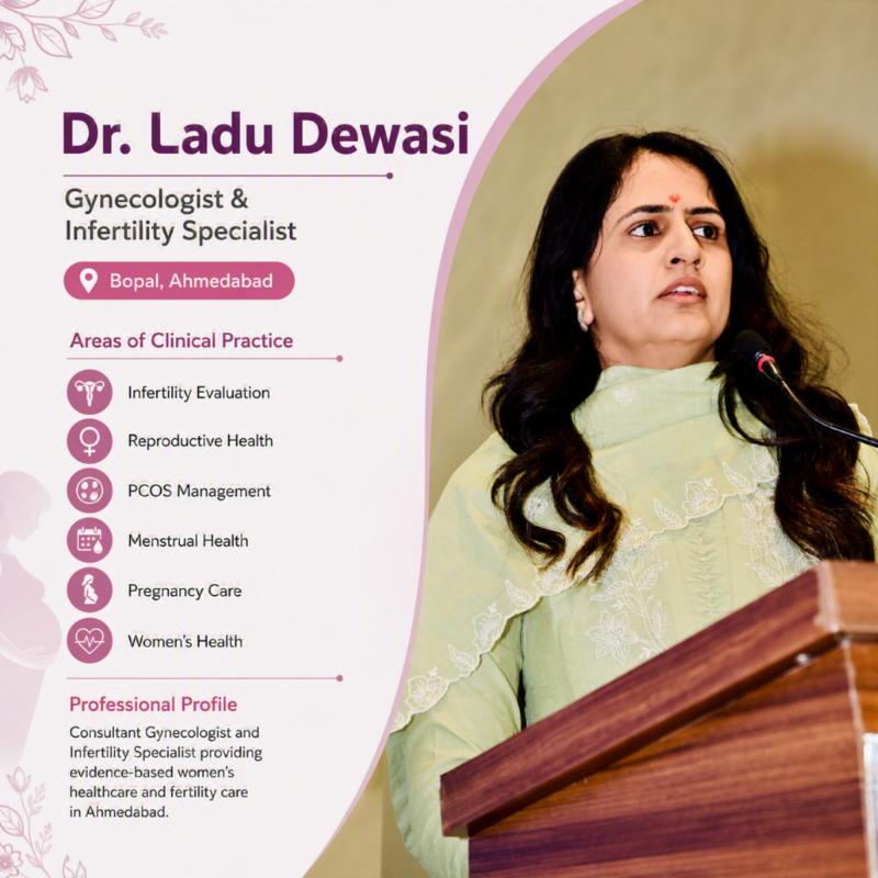 Dr. Ladu Dewasi addressing an audience during a healthcare awareness