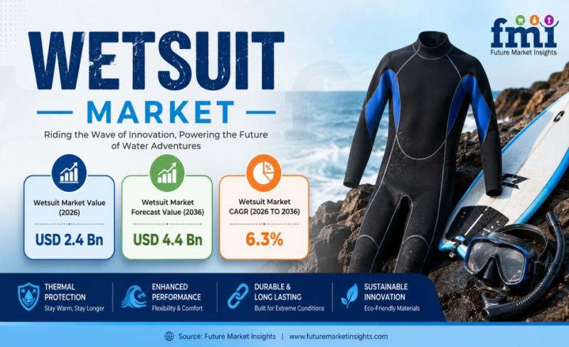 Wetsuit Market to Reach USD 4.4 Billion by 2036 as Water Sports
