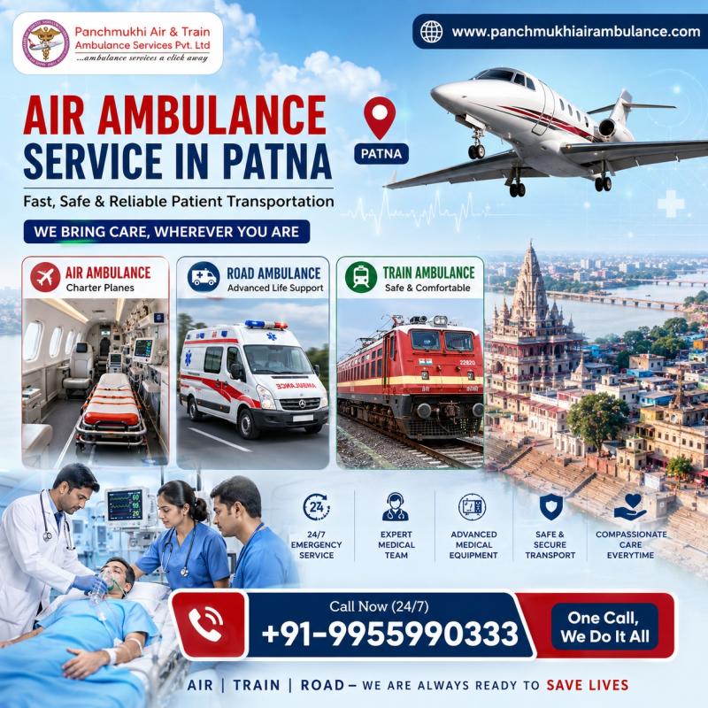 A Feasible Repatriation Resort is Offered at Panchmukhi Air Ambulance in Patna