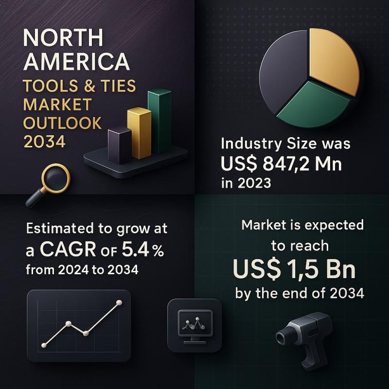 North America Tools & Ties Market Forecast 2034: Surge in Construction and Electrical Applications to Propel Demand | Transparency Market Research, Inc