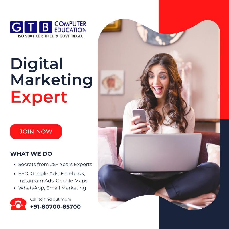 📣 GTB Computer Education Announces New Batch of Digital Marketing Course in Jalandhar Starting 24th July 2025