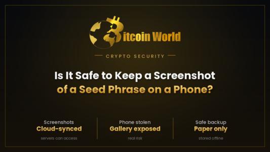 Is It Safe to Keep a Screenshot of a Seed Phrase on a Phone?