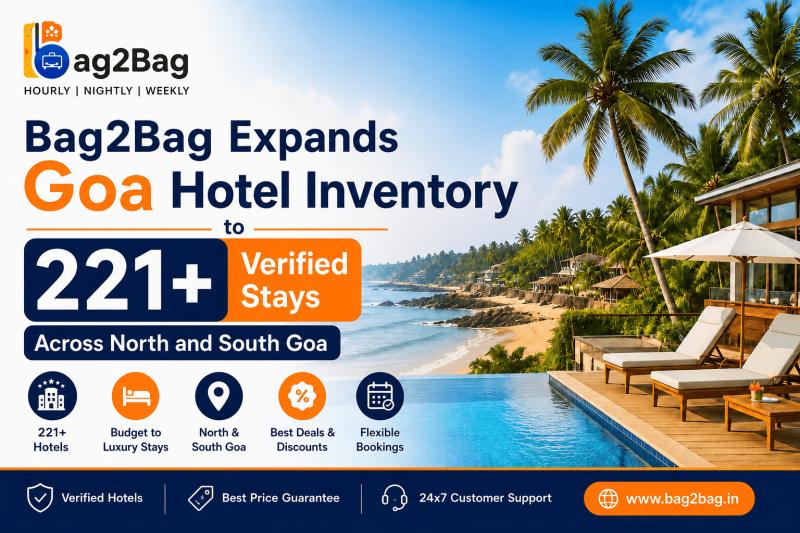 Bag2Bag offers the best hotels in Goa, from budget-friendly to luxury hotels and premium resorts near palm beaches